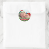 Custom Christmas Peace Liebe Joy Foto Sticker (Tasche)