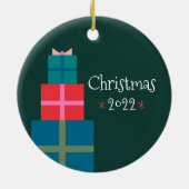 Custom Christmas Personalisiert Nutcracker Keramik Ornament (Hinten)