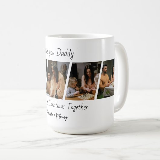 Custom Christmas Photo Coffee Mug Kaffeetasse (VorderseiteRechts)