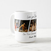 Custom Christmas Photo Coffee Mug Kaffeetasse (Vorderseite Links)