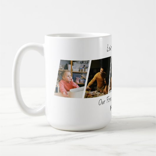 Custom Christmas Photo Coffee Mug Kaffeetasse (Links)
