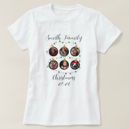 Custom Christmas Photo Ornament Design with Festiv T-Shirt