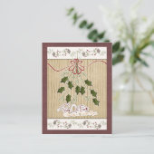 Custom Christmas Postcard Feiertagspostkarte (Stehend Vorderseite)