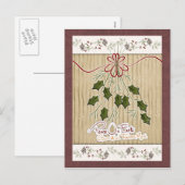 Custom Christmas Postcard Feiertagspostkarte (Vorne/Hinten)