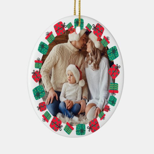 Custom Christmas presents Keramik Ornament (Rechts)