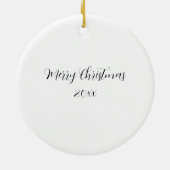 Custom Christmas presents Keramik Ornament (Hinten)
