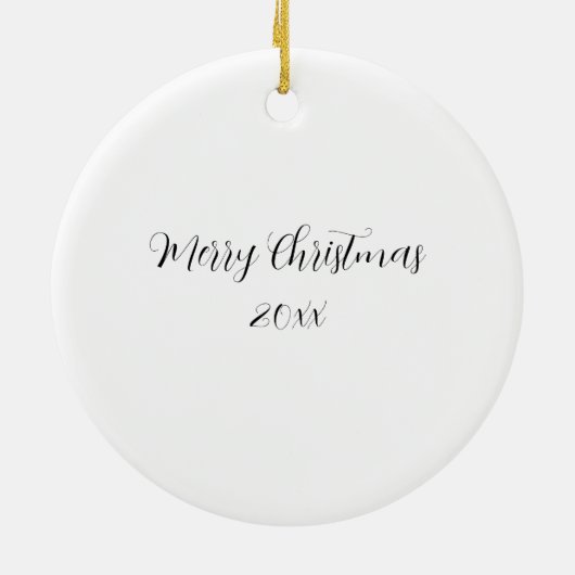 Custom Christmas presents Keramik Ornament (Hinten)