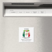 Custom Christmas Pudding Patriotic MEXICO FLAG Magnet (In Situ (Geschirrspüler))