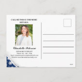 Custom Christmas Real Anwesen Farm Feiertagspostkarte (Rückseite)