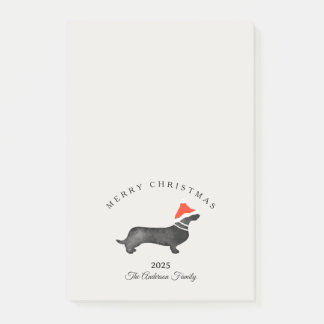 Custom Christmas red gray santa dachsund Post-it Klebezettel