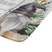 Custom Christmas Rezept Keepake Wasserfarbengenom Schneidebrett (Ecke)