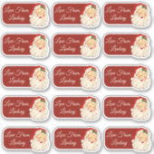 Custom Christmas Santa Aufkleber (Vorderseite)