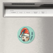 Custom Christmas Santa Personalisiert Pet Foto Magnet (In Situ (Geschirrspüler))