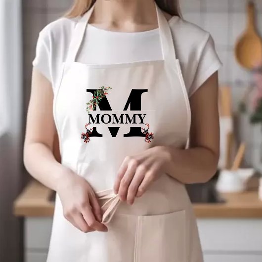 Custom Christmas Schürze | Personalisierte Buchsta