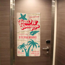 Custom Christmas Seas N' Greetings Cruise Door