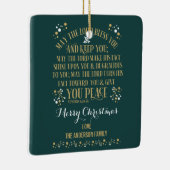 Custom Christmas Sessing Numbers 6:24-26 Foto Keramikornament (Rechts)