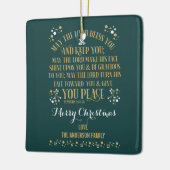 Custom Christmas Sessing Numbers 6:24-26 Foto Keramikornament (Links)
