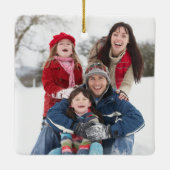 Custom Christmas Sessing Numbers 6:24-26 Foto Keramikornament (Rückseite)