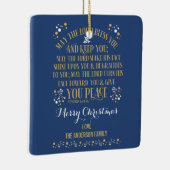 Custom Christmas Sessing Numbers 6:24-26 Foto Keramikornament (Rechts)