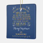 Custom Christmas Sessing Numbers 6:24-26 Foto Keramikornament (Links)