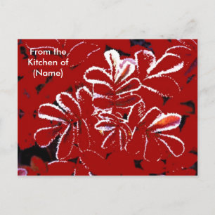 Custom Christmas Snow Reciards Feiertagspostkarte