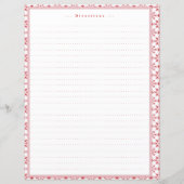 Custom Christmas Snowflake Rezept Card für Binder (Rückseite)