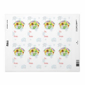 Custom Christmas Snowman Gift Labels (Vorne)