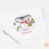 Custom Christmas Snowman Stickers (Umschlag)