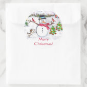 Custom Christmas Snowman Stickers (Tasche)