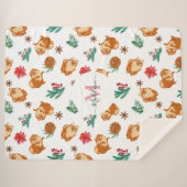 Custom Christmas Spitz Sherpadecke (Vorderseite (Horizontal))