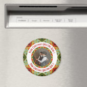 Custom Christmas Star Jolly Green Foto Gruß Magnet (In Situ (Geschirrspüler))