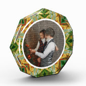 Custom Christmas Star Winter Green Fall Brown Fotoblock (Links)