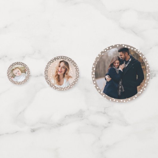 Custom Christmas Table Custom Foto Confetti Konfetti (Rückseiten)