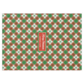 Custom Christmas Tablecloth Chic Holiday Accent Tischdecke (Vorderseite (Horizontal))