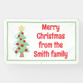 Custom Christmas Tree Banner (Horizontal)