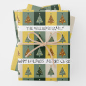 Custom Christmas Tree Sage Green Geschenkpapier Set (Beispiel)