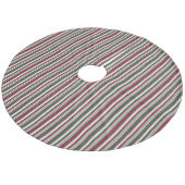 Custom Christmas Tree Skirt Fleece Weihnachtsbaumdecke (Schrägansicht)