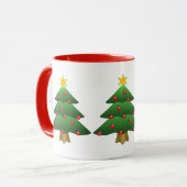 Custom Christmas Tree Tasse (Vorderseite Links)