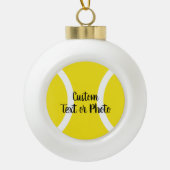 Custom Christmas tree tennis Ball Ornament (Vorderseite)