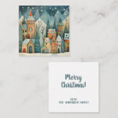 Custom Christmas Village Mitteilungskarte (Vorne/Hinten)