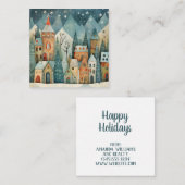 Custom Christmas Village Mitteilungskarte (Vorne/Hinten)