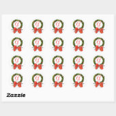 Custom Christmas Wedding Monogram G Sticker (Blatt)