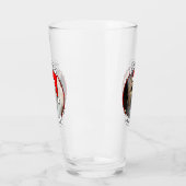 Custom Christmas Weihnachtsmannmütze Pet Zwei Foto Glas (Links)