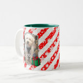 Custom Christmas Weihnachtsmannmütze Pet Zwei Foto Zweifarbige Tasse (Vorderseite Links)