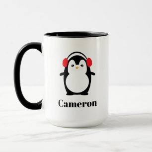 Custom Christmas Winter Niedlich Pinguin Tasse