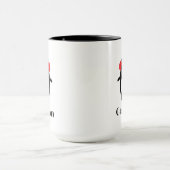 Custom Christmas Winter Niedlich Pinguin Tasse (Zentrum)
