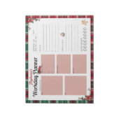 Custom Christmas Workday Planer Notizblock (Rotiert)
