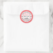 Custom Christmas Workshop Runder Aufkleber (Tasche)