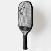 Custom Chrome Star Metallic Personalisiert Pickleball Schläger (Links)