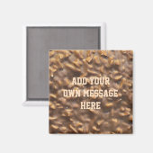 Custom Chunky Chocolate Bar Custom Text Magnet (Vorderseite/Rückseite)